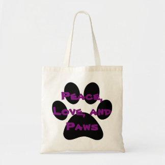 Bolso De Tela Tote de la impresión de la pata