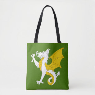 Bolso De Tela Tote de la Insignia de la Población de Wyvernwode