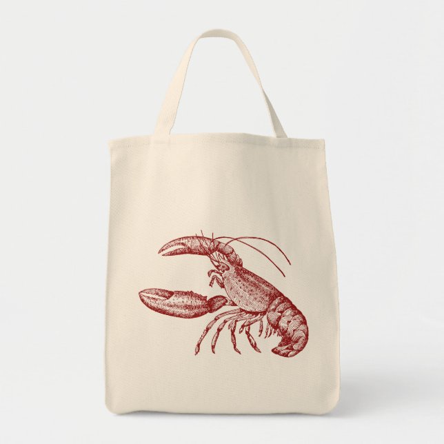 Bolso De Tela Tote de la langosta (Frente)