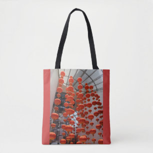 Bolso De Tela Tote de la linterna de Shangai