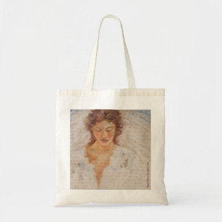Bolso De Tela Tote de la lona con ángel