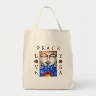 Bolso De Tela Tote de la lona de arte de la acuarela de Buda de