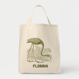 Bolso De Tela Tote de la lona de la Florida del vintage