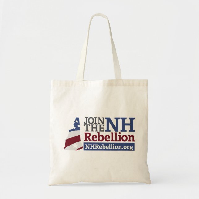 Bolso De Tela Tote de la lona de la rebelión del NH (Frente)