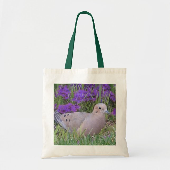 Bolso De Tela Tote de la lona--El luto se zambulló en verbena (Frente)
