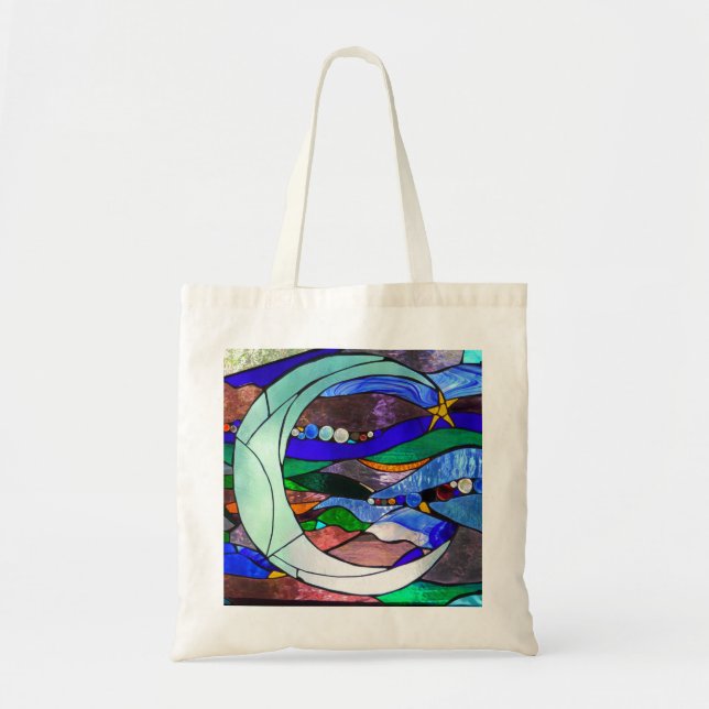 Bolso De Tela Tote de la luna (Frente)