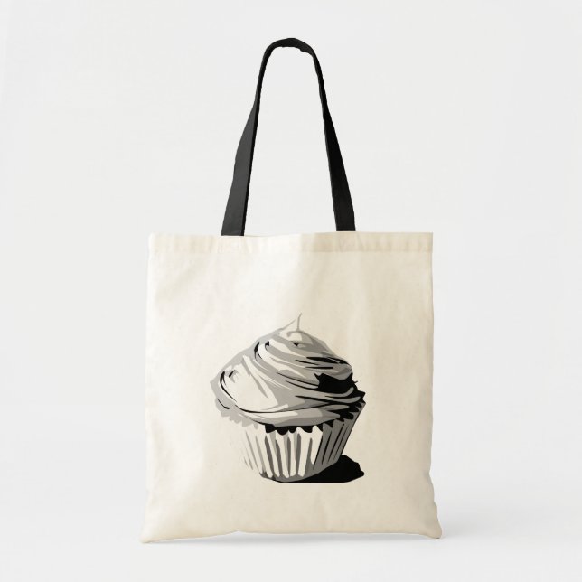 Bolso De Tela Tote de la magdalena del Grayscale (Frente)