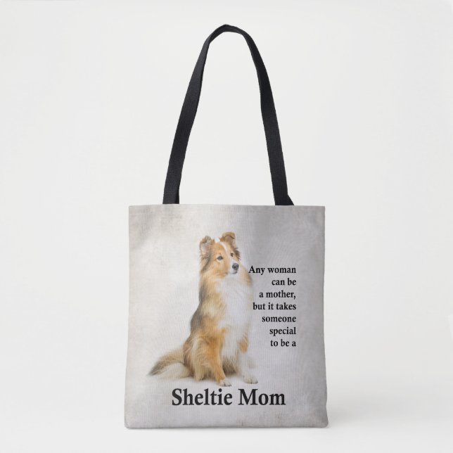 Bolso De Tela Tote de la mamá de Sheltie (Anverso)