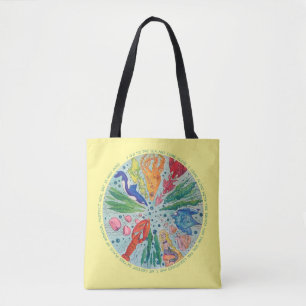 Bolso De Tela Tote de la mandala del amante del océano