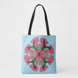 Bolso De Tela Tote de la Mandala del colibrí
