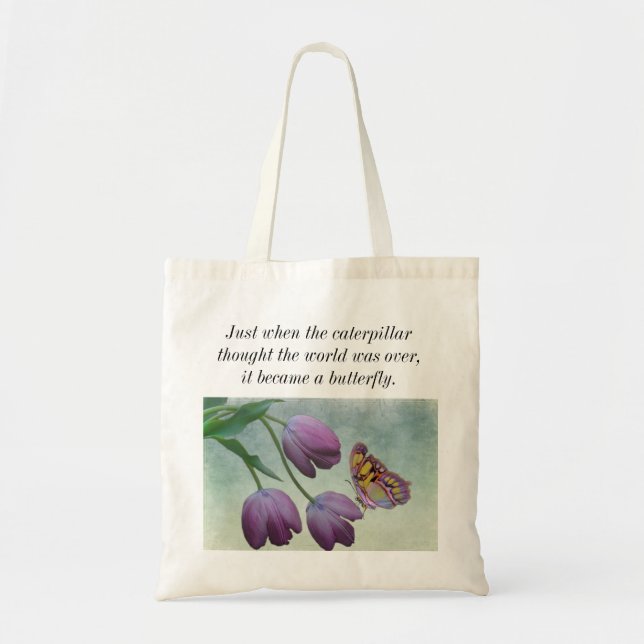 Bolso De Tela Tote de la mariposa (Frente)