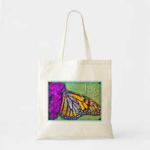 Bolso De Tela Tote de la mariposa de la alegría