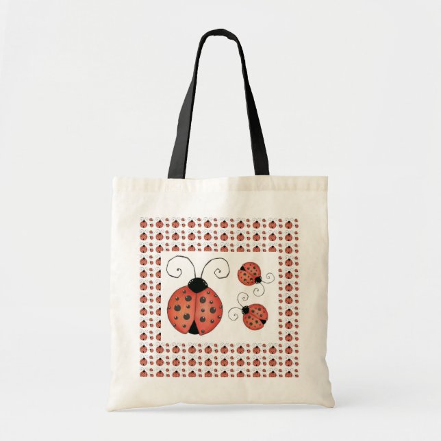 Bolso De Tela Tote de la mariquita (Frente)