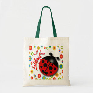 Bolso De Tela Tote de la mariquita