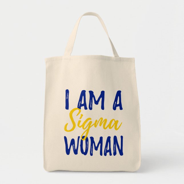 Bolso De Tela Tote de la mujer de la sigma (Frente)