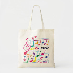 Bolso De Tela Tote de la música
