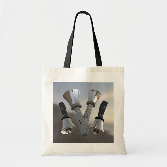 Bolso De Tela Tote de la música A5-B5 (Frente)