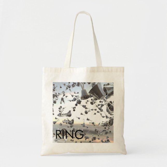 Bolso De Tela Tote de la música del Handbell (Frente)