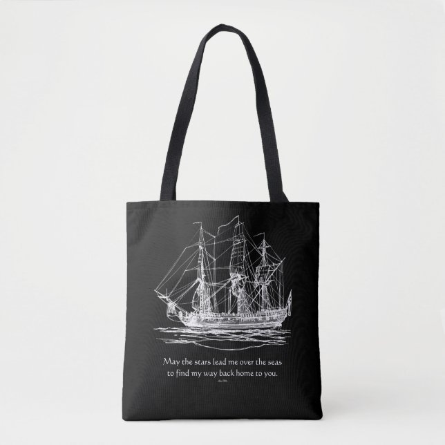 Bolso De Tela Tote de la nave (Anverso)