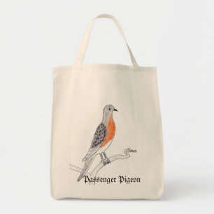 Bolso De Tela Tote de la Paloma Pasajera