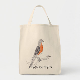 Bolso De Tela Tote de la Paloma Pasajera