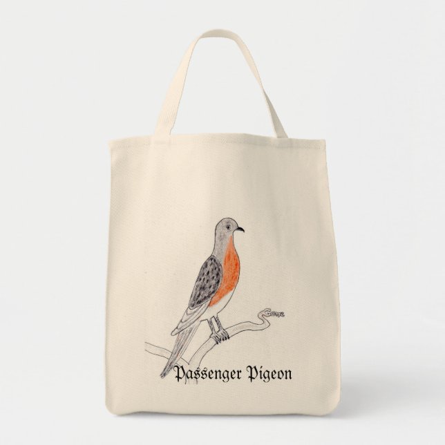 Bolso De Tela Tote de la Paloma Pasajera (Frente)