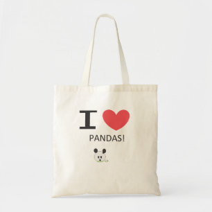 Bolso De Tela Tote de la panda