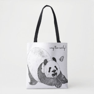 Bolso De Tela Tote de la panda