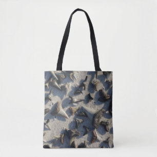 Bolso De Tela Tote de la playa de los dientes de los tiburones