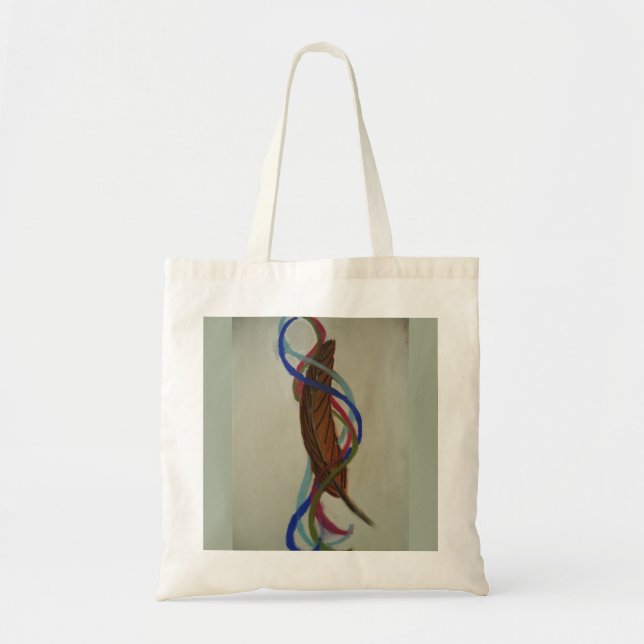 Bolso De Tela tote de la pluma de los elementos (Frente)