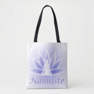 Bolso De Tela Tote de la posología de las flores de Lotus
