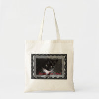 Tote de la regla de los gatos del smoking