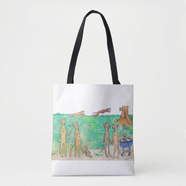 Bolso De Tela Tote de la reunión de familia de Rhodesian (Anverso)
