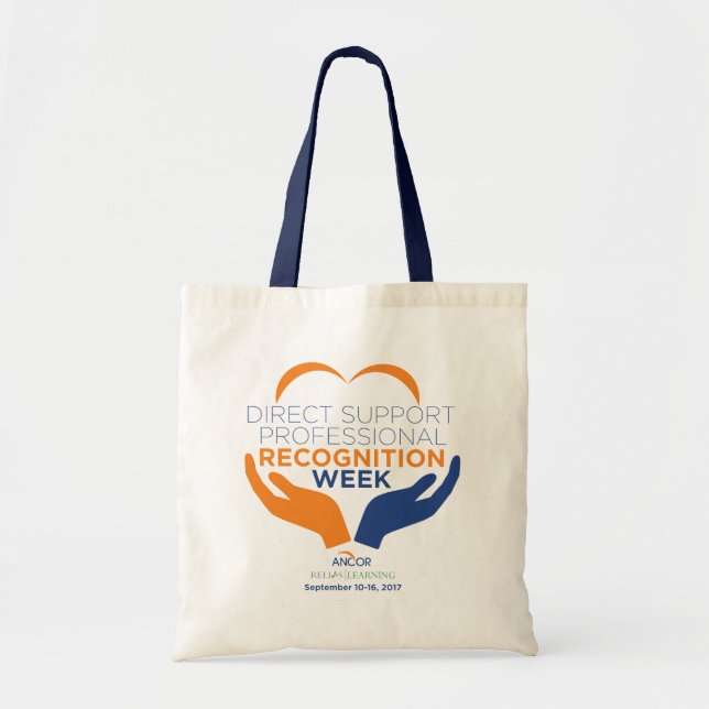 Bolso De Tela Tote de la semana del reconocimiento de DSP (Frente)