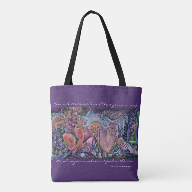 Bolso De Tela Tote de la sirena (Reverso)