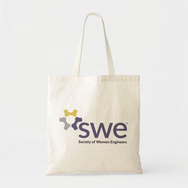 Bolso De Tela Tote de la Sociedad de Mujeres Ingenieras (Frente)