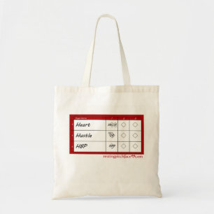 Bolso De Tela Tote de la tarjeta de la cuenta