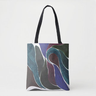 Bolso De Tela Tote de la torsión del color (gemas oscuras)
