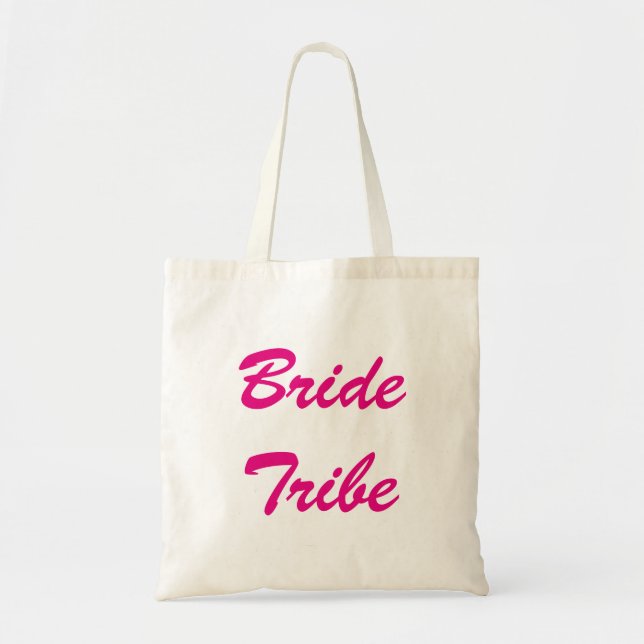 Bolso De Tela Tote de la tribu de la novia (Frente)