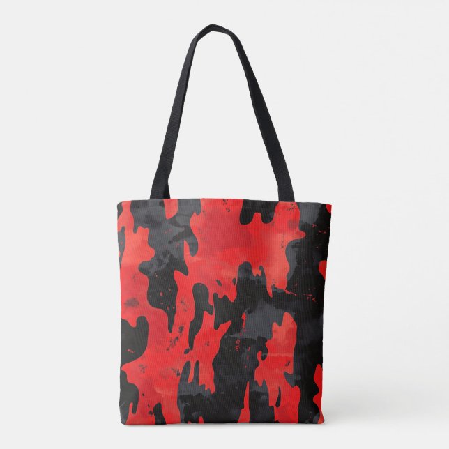 Bolso De Tela Tote de la vaca roja (Reverso)