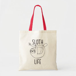 Bolso De Tela Tote de la vida de la pereza