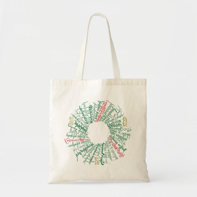 Bolso De Tela Tote de la Wreath Mundial (Frente)