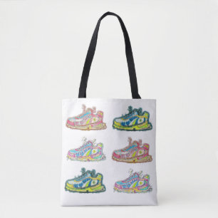 Bolso De Tela Tote de la zapato tenis