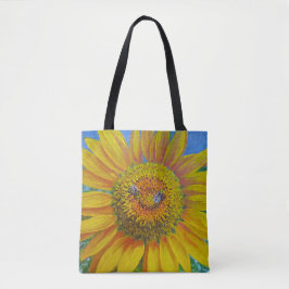Bolso De Tela Tote de las abejas del girasol