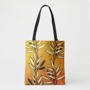 Bolso De Tela Tote de las hojas de oro