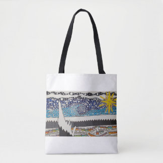 Bolso De Tela Tote de las noches Nevado