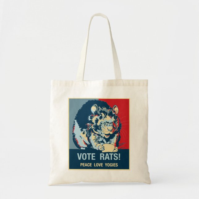 Bolso De Tela Tote de las ratas del voto (Frente)