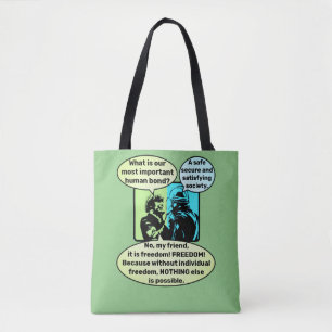 Bolso De Tela Tote de lazos humanos