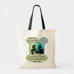 Bolso De Tela Tote de lazos humanos