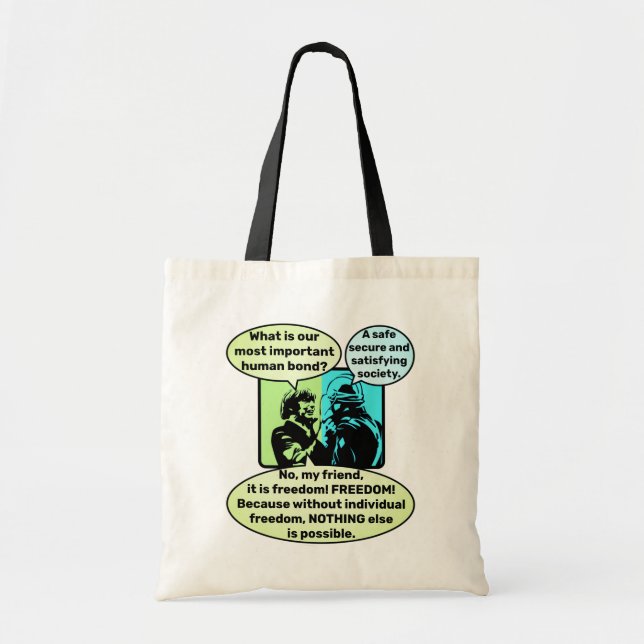 Bolso De Tela Tote de lazos humanos (Frente)